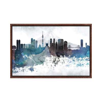 Tokyo Bluish Skylines - Print on Canvas
