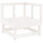  Ensemble de salon de jardin en bois de pin massif blanc, contreplaqué modulaire moyen