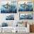 Fishing Majestic Marlins I - Fishing Framed Canvas Print Hunting Wall Art-79384378-79384359