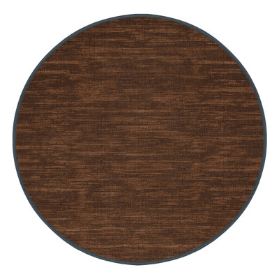 Tapis brun uni lavable à la machine