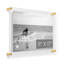 Clear UV-Grade Acrylic Modern Floating Picture Frame - Gold-811439040-811439053