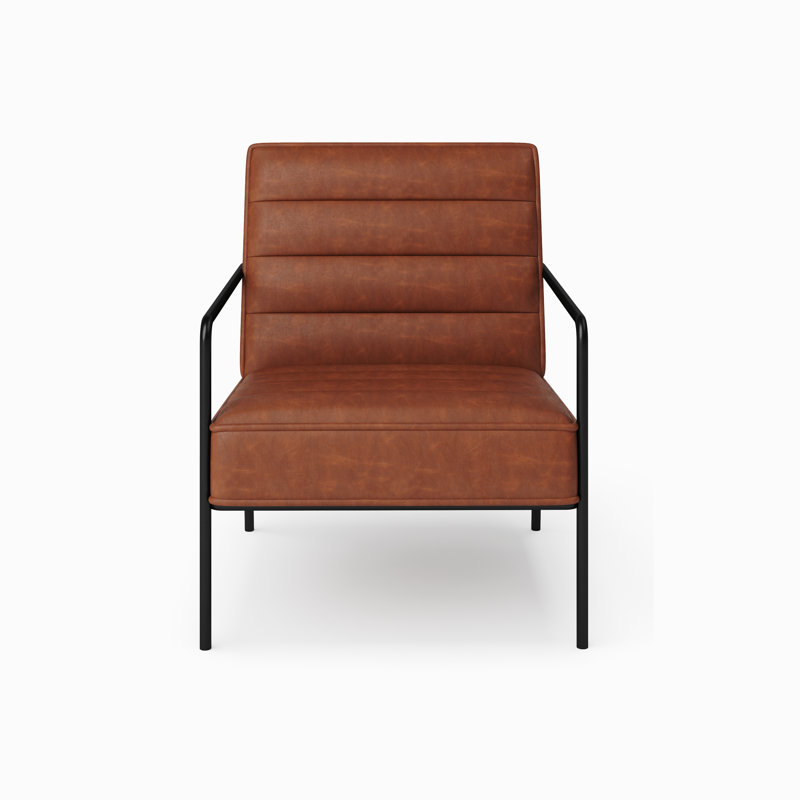 Ryker Upholstered Armchair, Rust