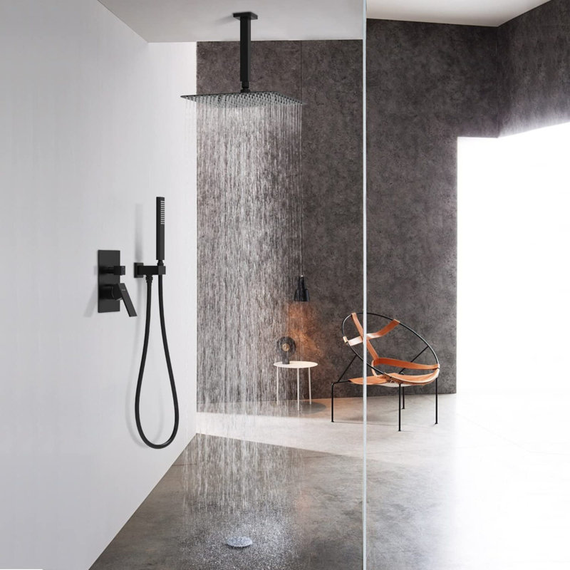 Ensemble de robinet de douche mural avec douchette à main 12 po Talida