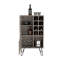 L Bar Cabinet, Eight Built-In Wine Rack, Single Door
