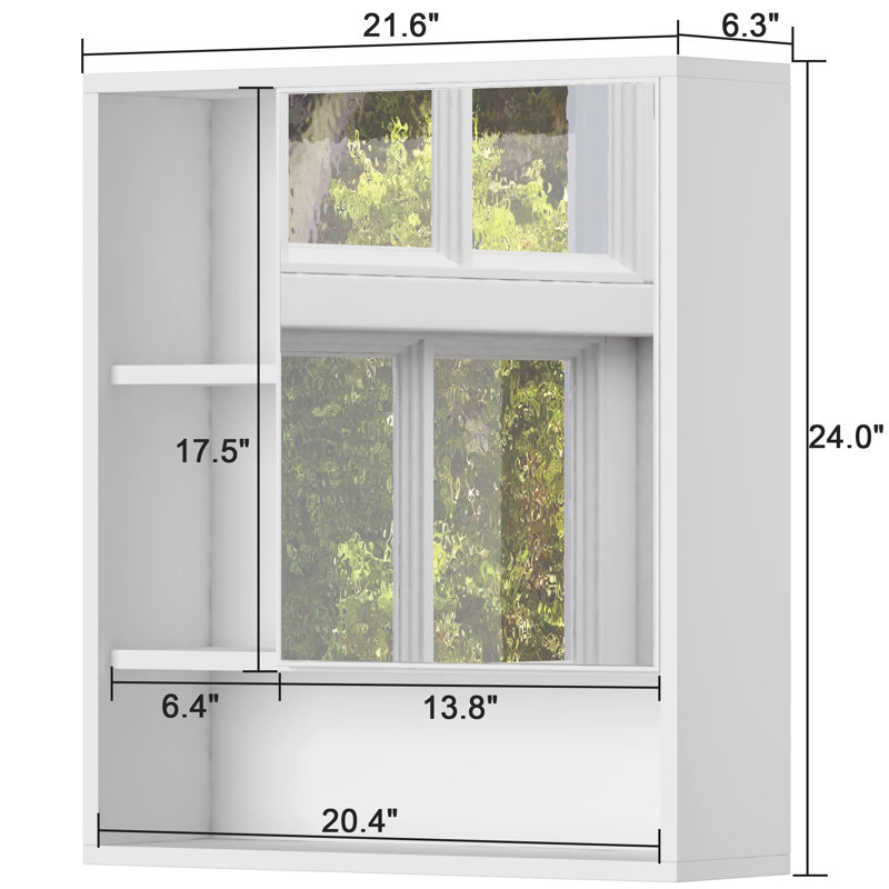 Armoire de salle de bain Canobie, Blanc