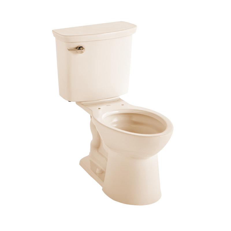 American Standard VorMax 1.28 Gallons GPF Elongated Comfort Height Floor Mounted Kit (Seat Not Included), Bone, Left