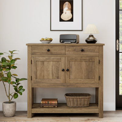 Console 35,4 "avec tiroirs et armoire Latiasha