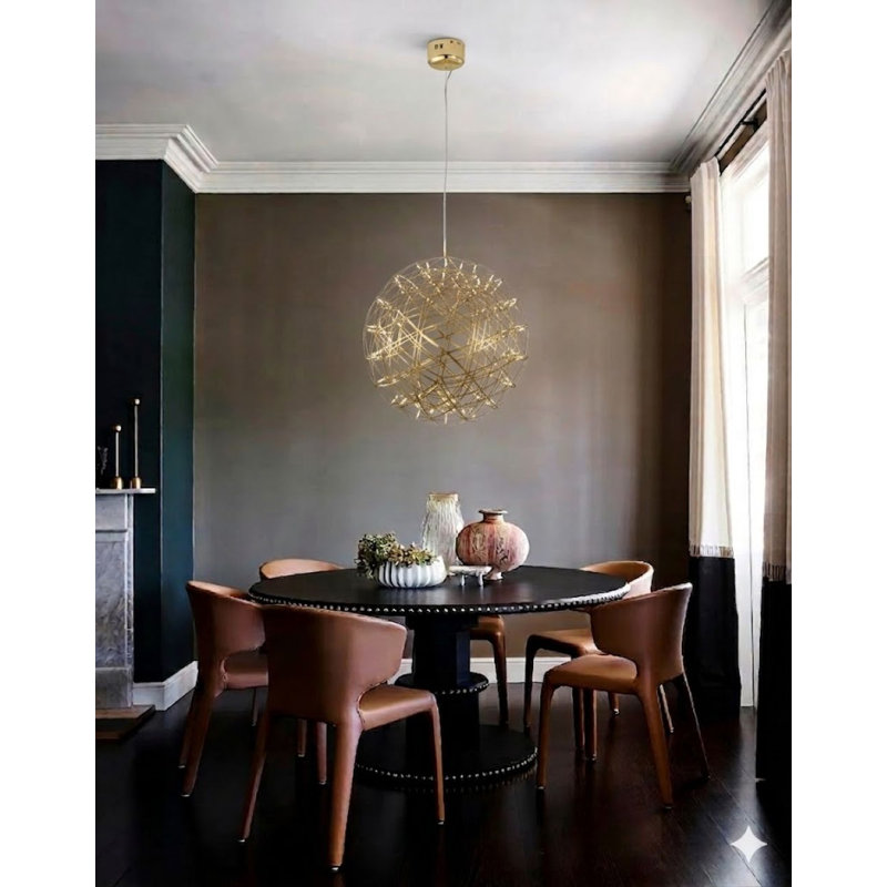 Lustre en forme de globe 92 lumières DEL Mentzer