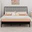 Bamboo Wood Spindle Platform King Bed-471568544