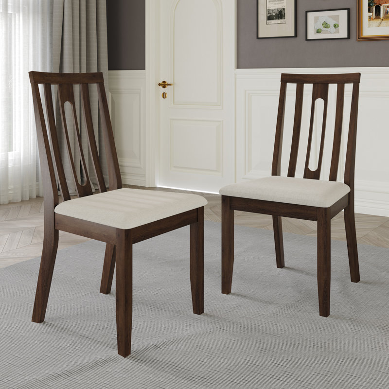 Ocossio Upholstered Side Chair, Brown