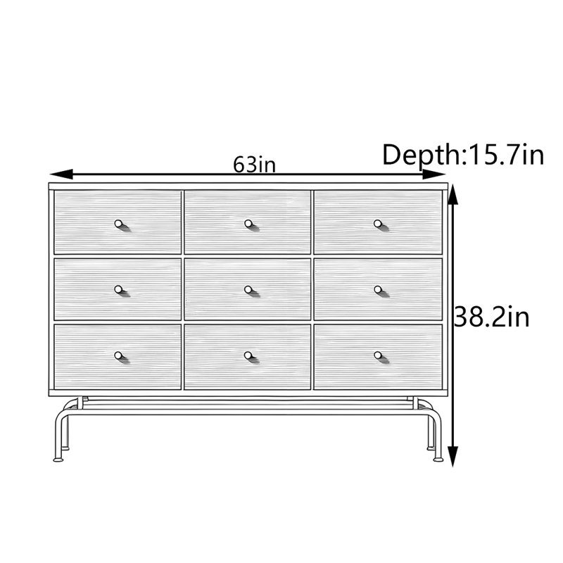 Console rétro, 38.2" H x 63" W x 15.7" D