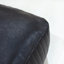 POUF BOFFALO NOIR FAIT À LA MAIN EN CUIR RUFFÉ NOIR - 14 po x 14 po x 14 po, de forme ronde, de couleur unie noire, en cuir de buffle Genunie, rembourré de coton recyclé, repose-pieds pour le salon, la salle d'étude, Patio et bureau-818139163-818139139-818139140