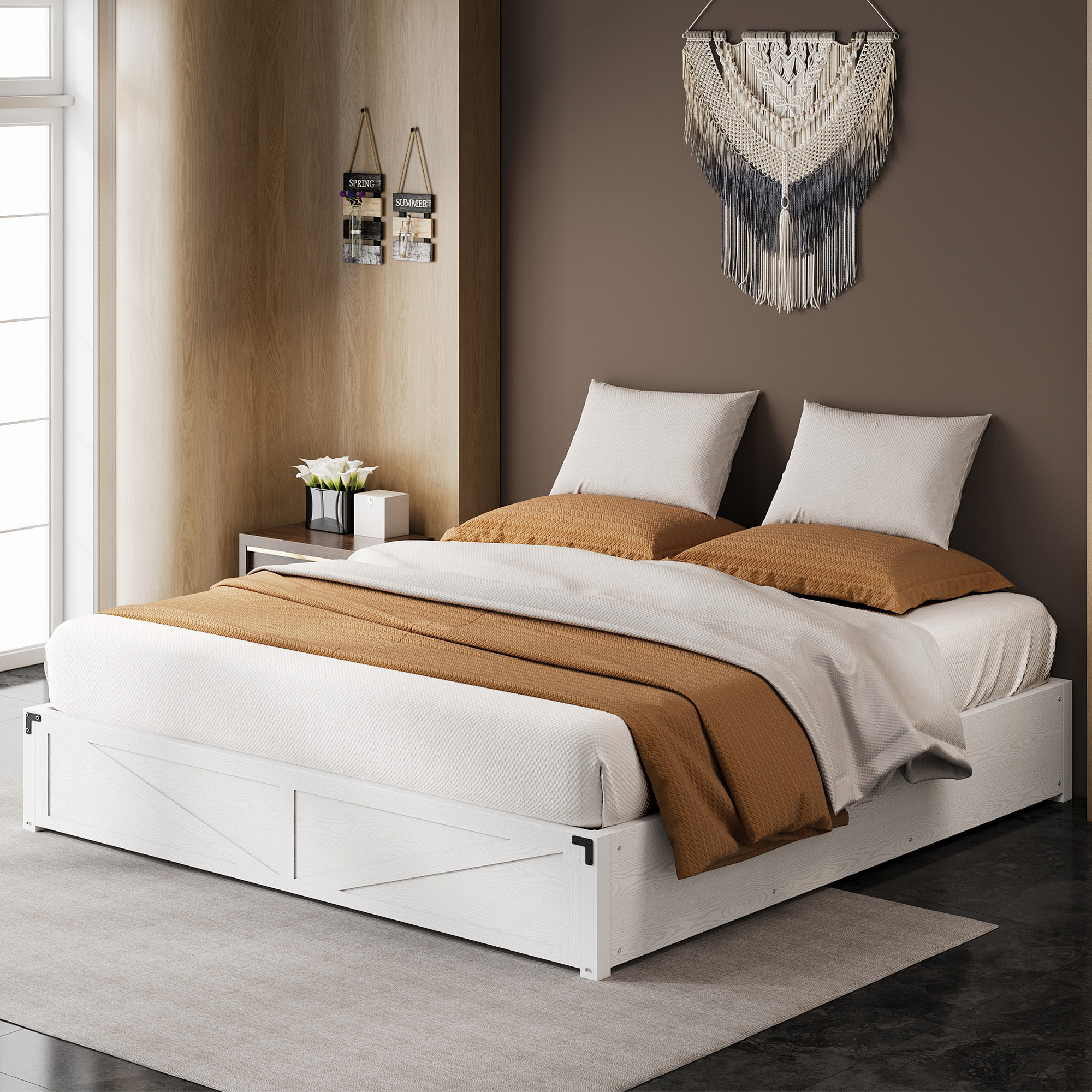 Gracie Oaks Bed Frame With Lift Up Storage - Wayfair Canada