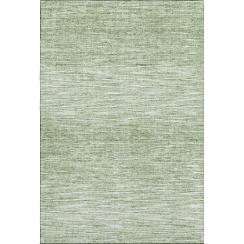 Premium Machine Washable Prisco Aloe Rug, Rectangle 5' x 7'6"