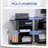 Vinsetto Printer Table Desk, Rolling Cart Stand With Wheels And Adjustable Shelf
