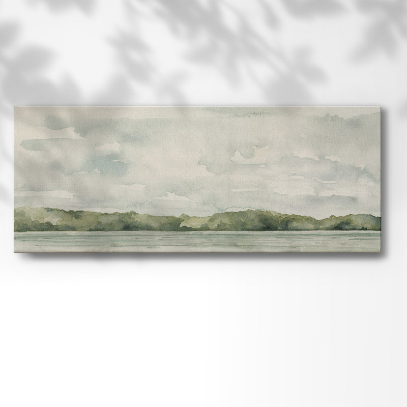 Riverside Views II sur impression sur toile, H 12 po x l 30 po x P 1,5 po