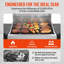 Propane Gas Grill with Lid & Wheels&Foldable side tables-133023607