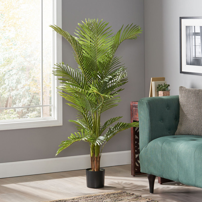 59 In. Artificial Palm Tree Artificial Tree, 59 in x 31 in