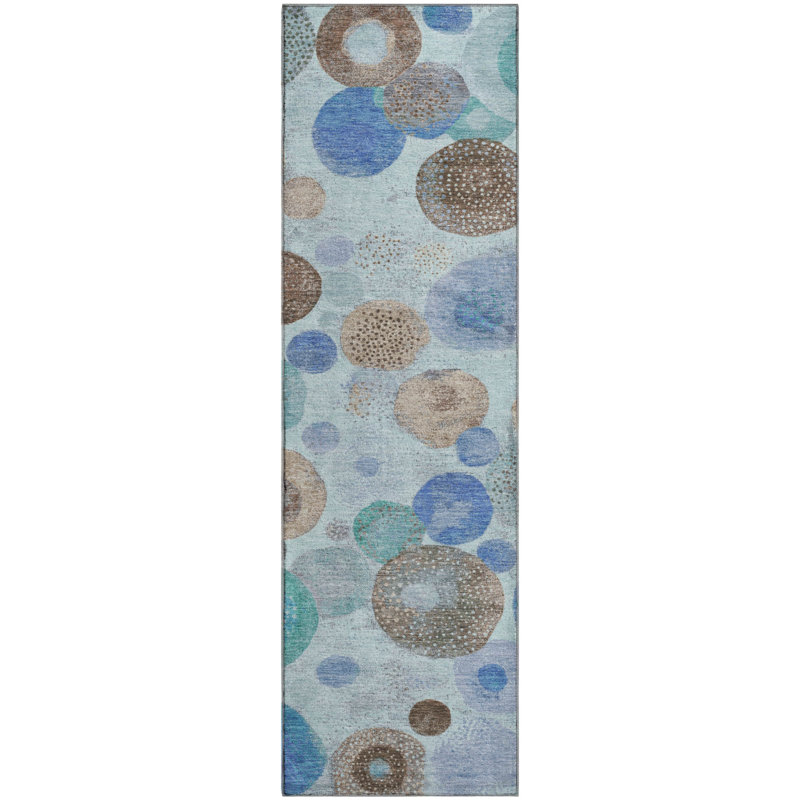 Premium Machine Washable Jakiyra AMF1896 Geometric Rug, Runner 2'3" x 7'6"