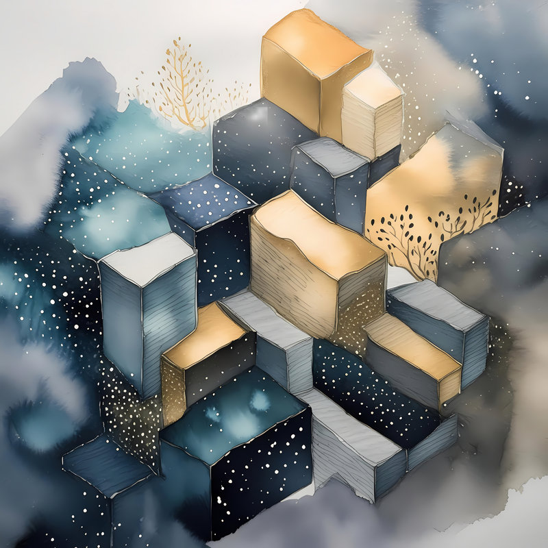 Urban Snowflakes, 54" H x 54" W