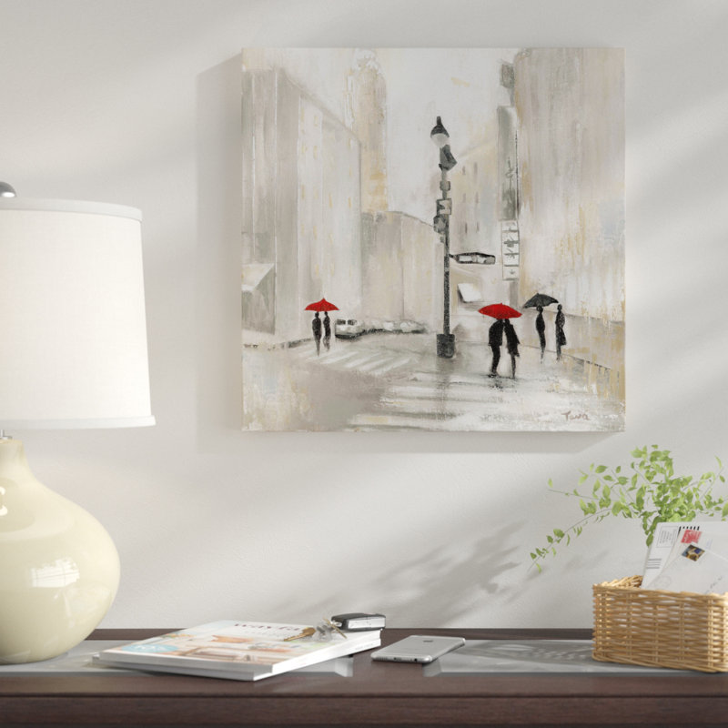 «New York Shadows», reproduction de peinture acrylique sur toile, H 36 po x l 36 po x P 1,5 po