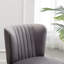 Fauteuil d'appoint contemporain en velours rembourré de mousse dense et au design unique, idéal pour améliorer le confort d'assise et l'esthétique de la pièce-888738391