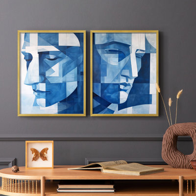 Série ABSTRACT Lxxxxi - reproduction encadrée de qualité supérieure - prête à être accrochée - aucun clou requis - aucun clou requis