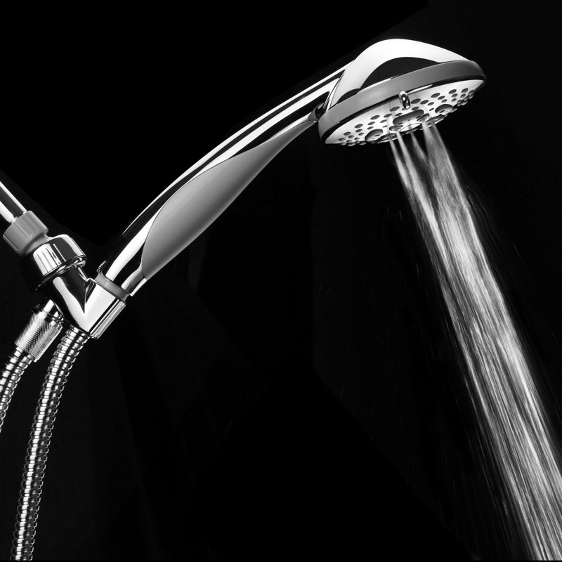 Designer Handheld Shower Head 2.5 GPM GPM with Self-Cleaning, Chrome