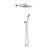 10" Square Rain Shower Head With Handheld – No Shower Valve Included
