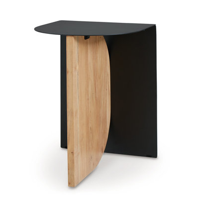 Josheua Steel Top End Table