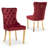 Dining Table Set,  24" Round Dining Table And 2 Velvet Dining Chairs With Gold-plated Legs-738060565-737608189