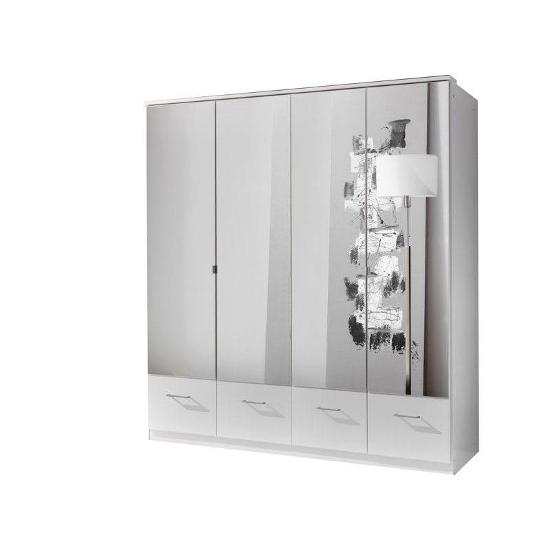 Alka 4 Door Manufactured Wood Wardrobe