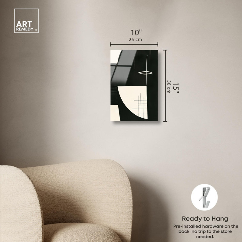 Astralabe I, impression d'art minimaliste par Art Remedy, H 15 po x l 10 po