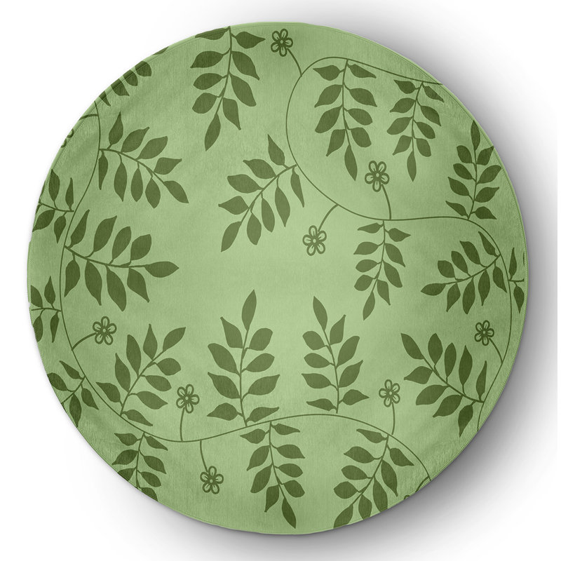 Chenille Indoor / Outdoor Rug, Round 5'