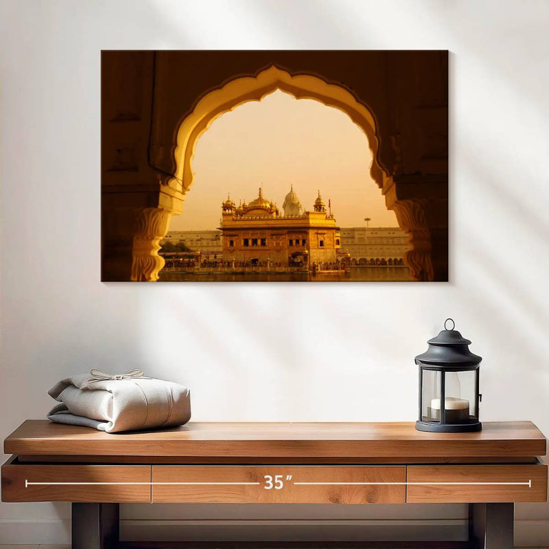 Temple doré Kavia Amritsar, H 20 po x l 30 po