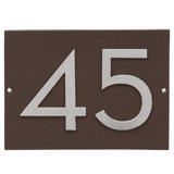 Floating 1-Line Wall Address Plaque
