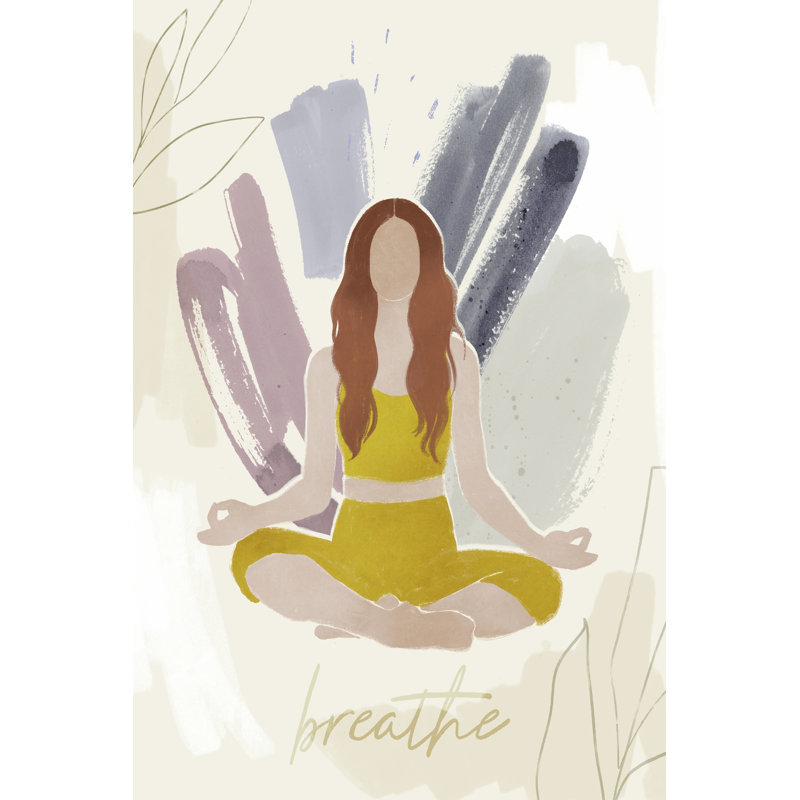 Yoga Practice VI by Victoria Barnes - Wrapped Canvas Print, 76cm H x 51cm W x 3.8cm D