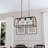 Tykiesha 3 - Light Brown/Black Square/Rectangle Pendant