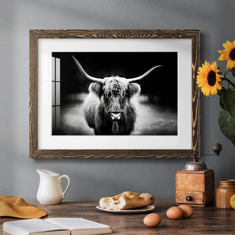 Étude de photographie Highland, Noyer, H 14 po x l 20 po x P 1,5 po