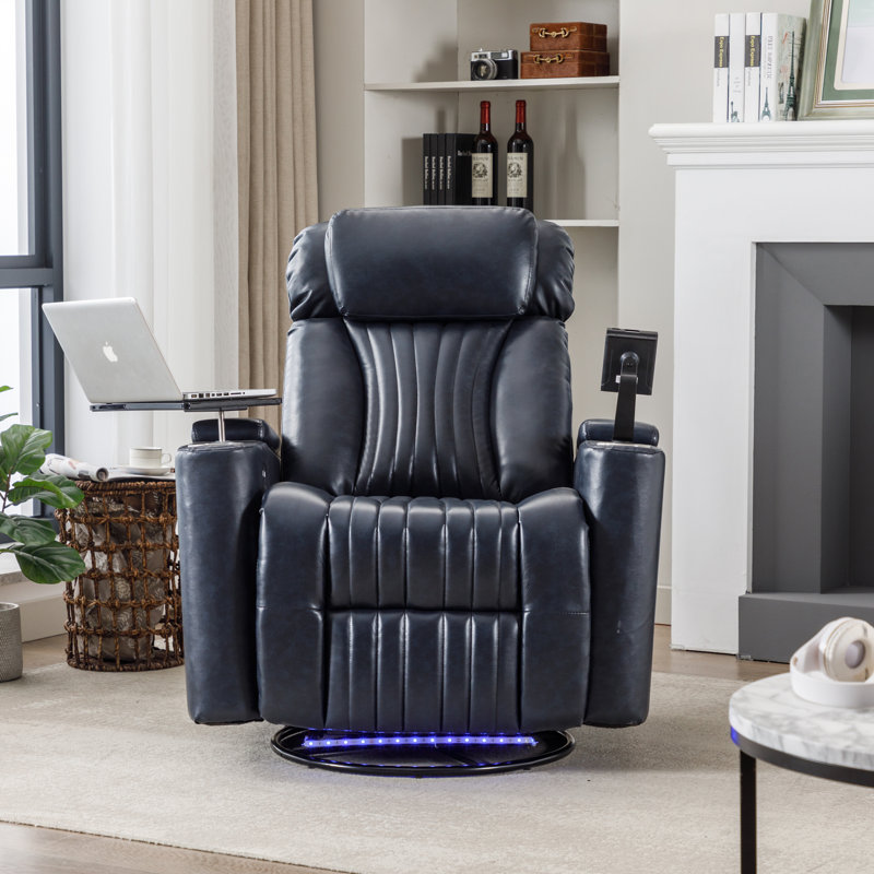 Fauteuil inclinable électrique pivotant à 270 °, Bleu
