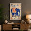 Ornate Elephant Portrait Boho - Print-136754466-136754461