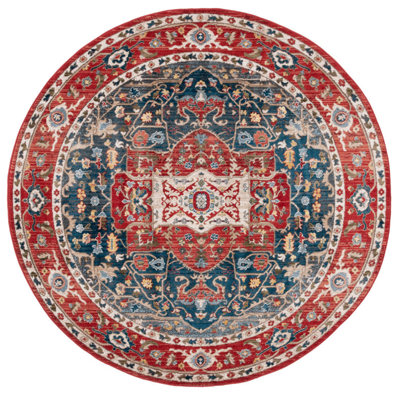 Tapis performance oriental Camille Lauren Ralph Lauren, Rond 6 pi 7 po