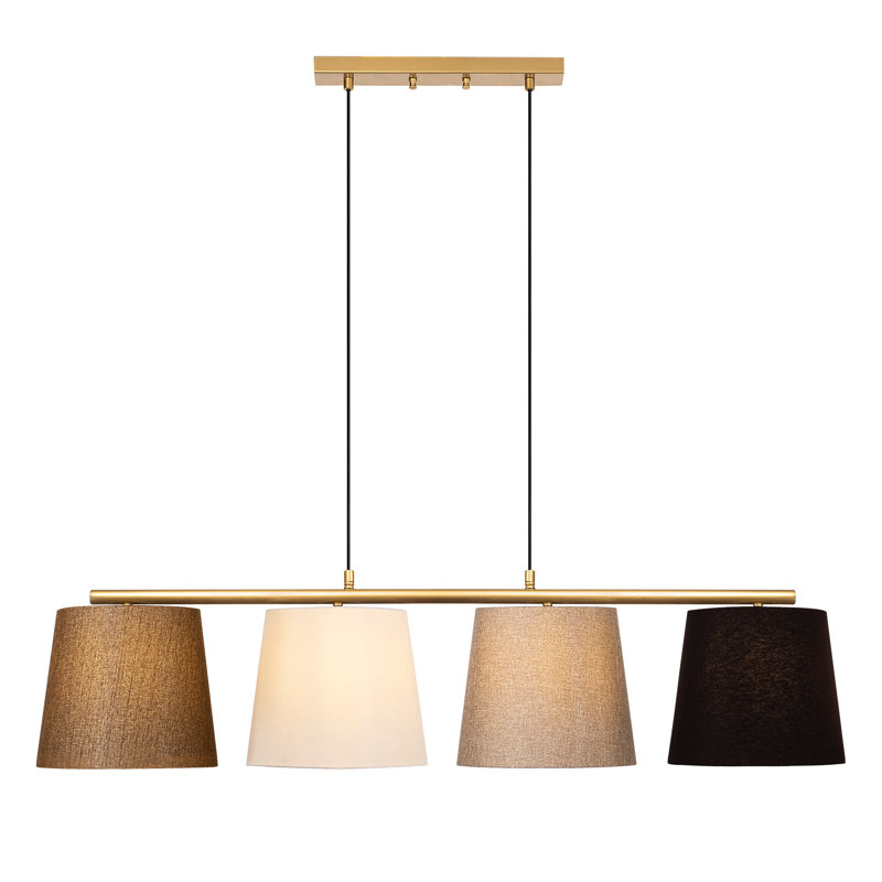 Lustre pour îlot de cuisine 4 lumières Oxnard