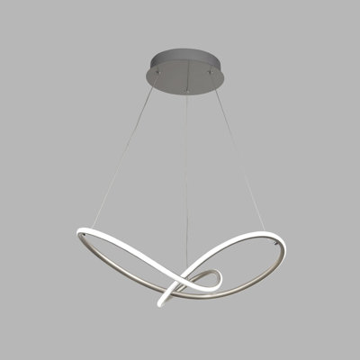 Albanese 1 - Light Satin Silver LED Unique/Statement Pendant