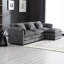 Canapé-lit modulaire en chenille moderne en L 112 po avec mousse amovible et mousse à mémoire de forme, structure de canapé confortable surdimensionnée et confortable-1498630848