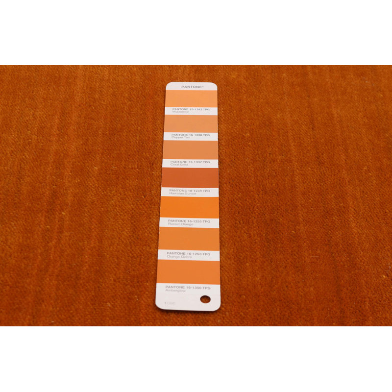 Kashkuli Gabbeh Orange Rug 4'1" x 5'6"