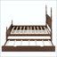 Grand lit plateforme avec lit gigogne simple TG et tiroirs de rangement-133631712