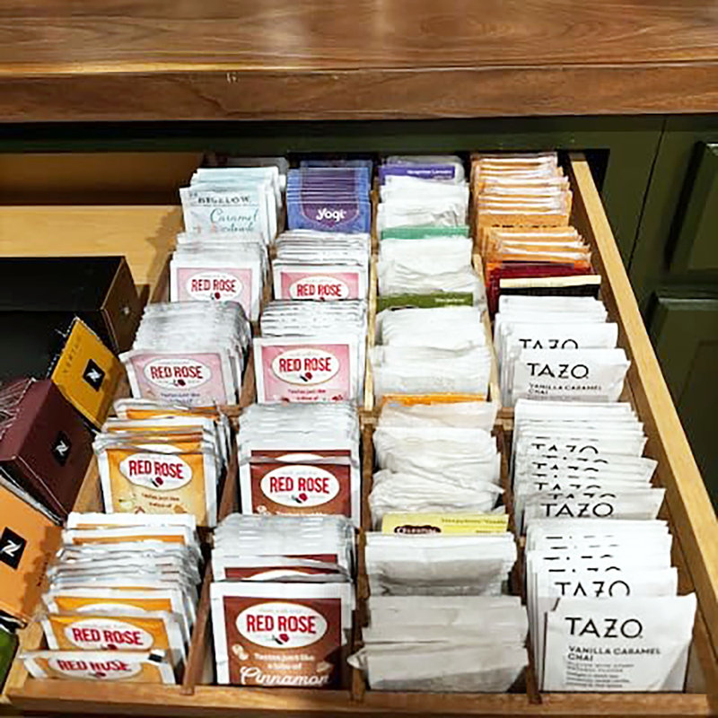 Rangement pour sachet de thé à 8 compartiments