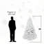 Arbre de Noël artificiel en PVC blanc 4 pi-1526888330
