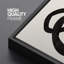 «Black Tan Ring Grid Circle Patterns Abstract Shapes Neutral Modern Art Decor Contemporary», 3 pièces-98695807-98695810